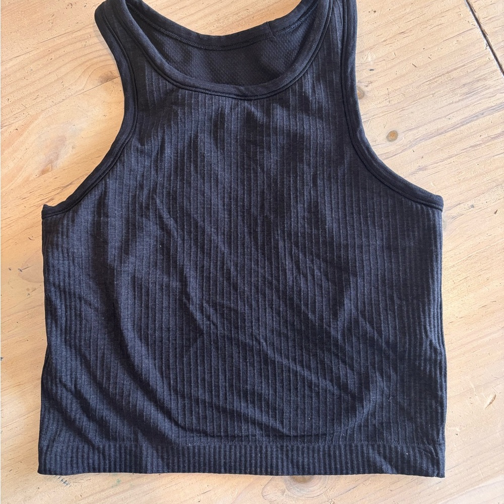 Lululemon Black Ribbed Women's Tank Top